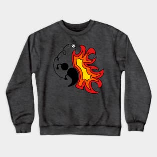 Campfire Semicolon Butterfly Crewneck Sweatshirt